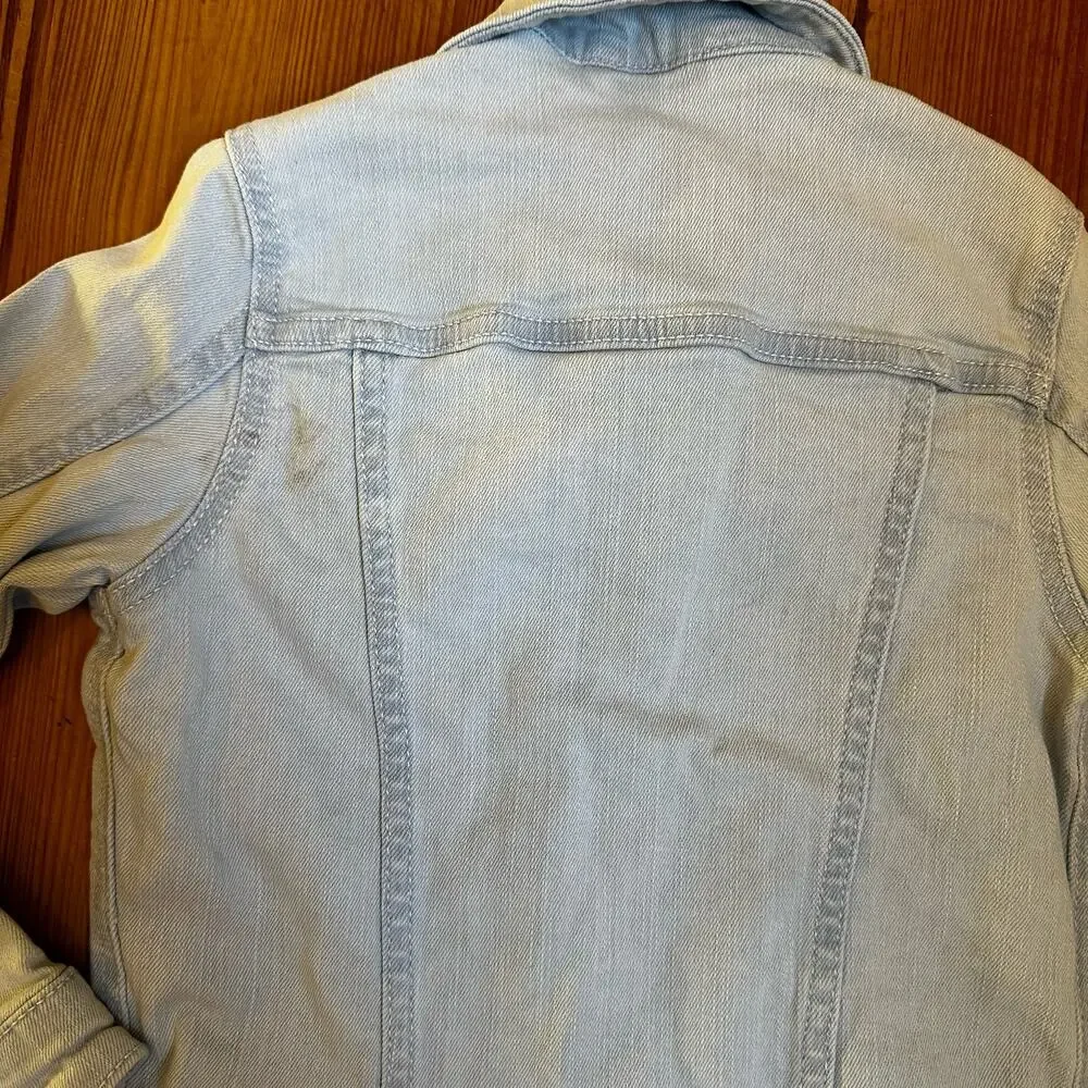 Wonder Nation light blue star‎ applique jean jacket SIZE 4/5